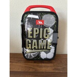 Arctic Zone Epic Game Sports Lunch Box Insulated Crush Proof Built In Tray